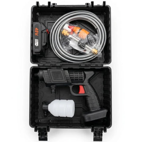 High-Pressure Cordless Car Wash Gun – Portable Wireless Electric Pressure Washer Cleaner Set