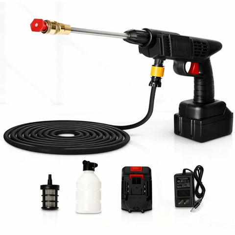 High-Pressure Cordless Car Wash Gun – Portable Wireless Electric Pressure Washer Cleaner Set